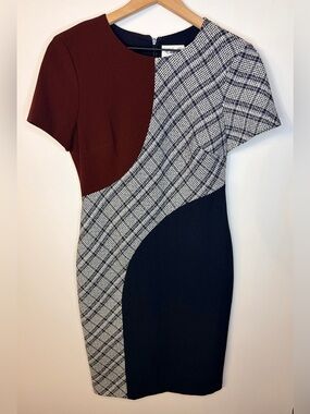 Eliza J Women’s Color Block Tweed Sheath Dress, Size 6